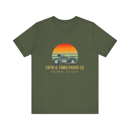 Motorcycle Shirts | Ride the Horizon Tee - Faith & Familyhood Co.