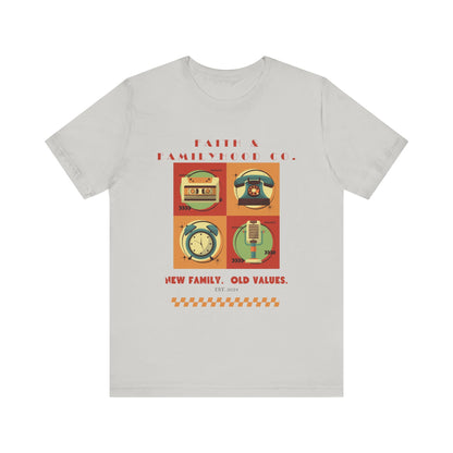 Retro Tech Tee - Nostalgic Style Meets Modern Familyhood