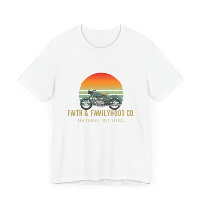 Motorcycle Shirts | Ride the Horizon Tee - Faith & Familyhood Co.