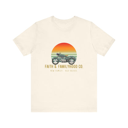 Motorcycle Shirts | Ride the Horizon Tee - Faith & Familyhood Co.