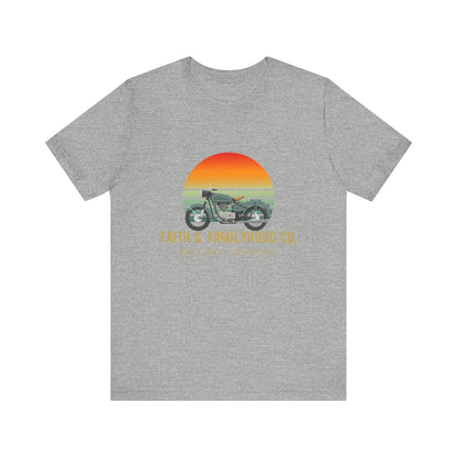 Motorcycle Shirts | Ride the Horizon Tee - Faith & Familyhood Co.