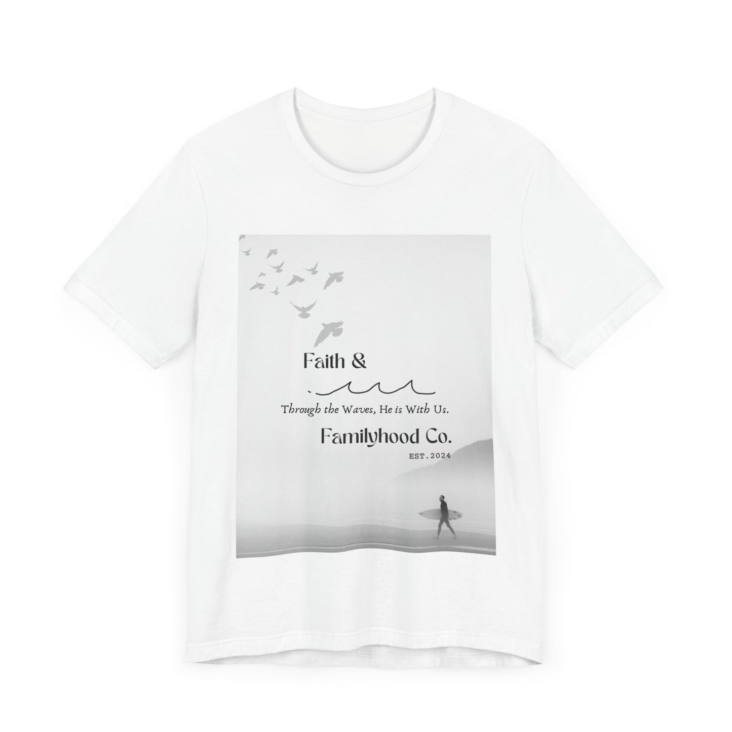 Faith Shirts | Serene Surfer Tee | Embodying Faith - Faith & Familyhood Co.