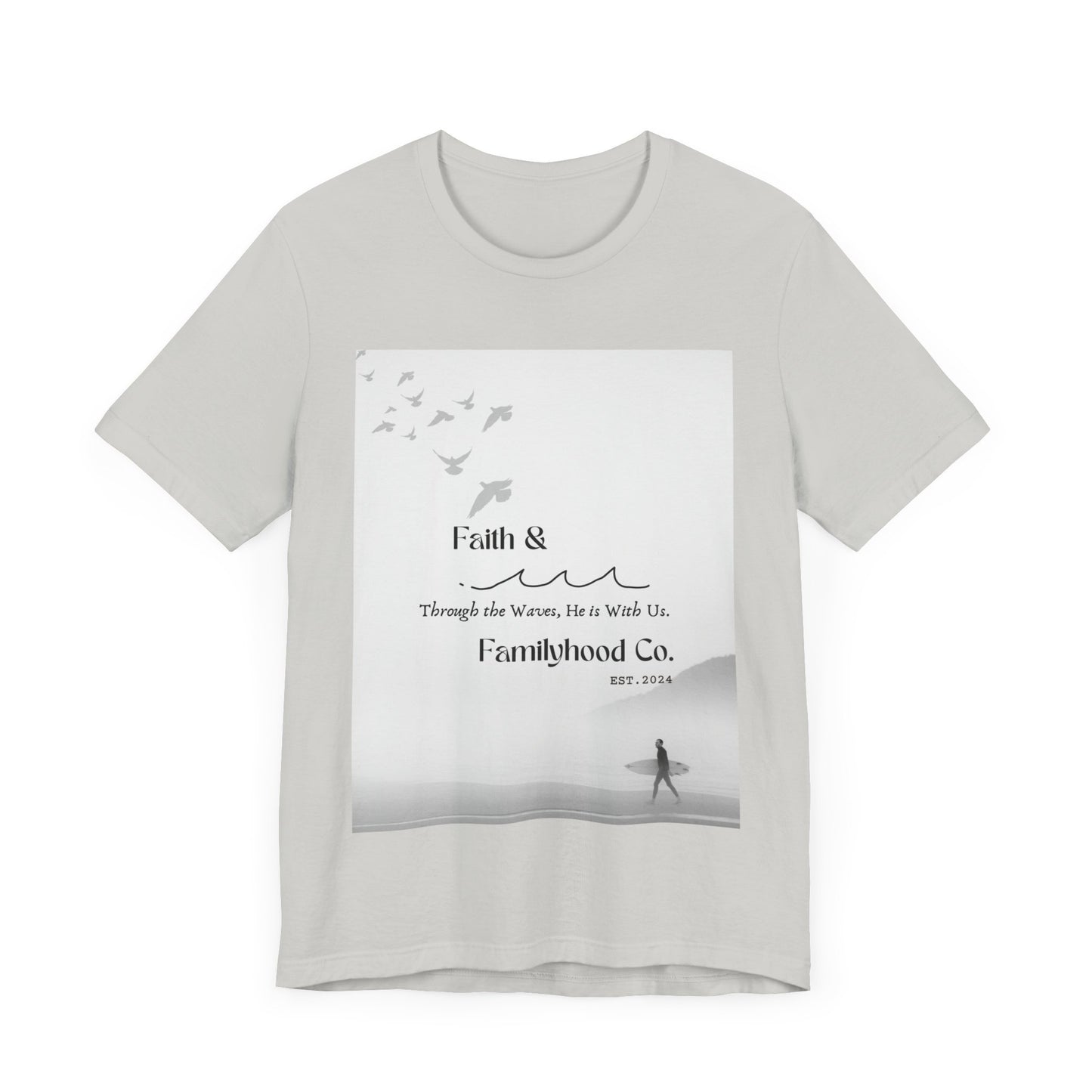 Faith Shirts | Serene Surfer Tee | Embodying Faith - Faith & Familyhood Co.