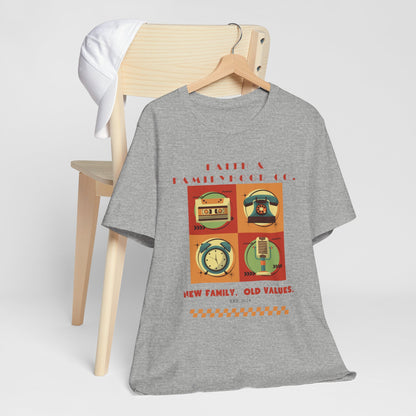 Retro Tech Tee - Nostalgic Style Meets Modern Familyhood