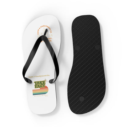 Sunset Stripes Flip Flops