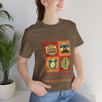 Retro Tech Tee - Nostalgic Style Meets Modern Familyhood