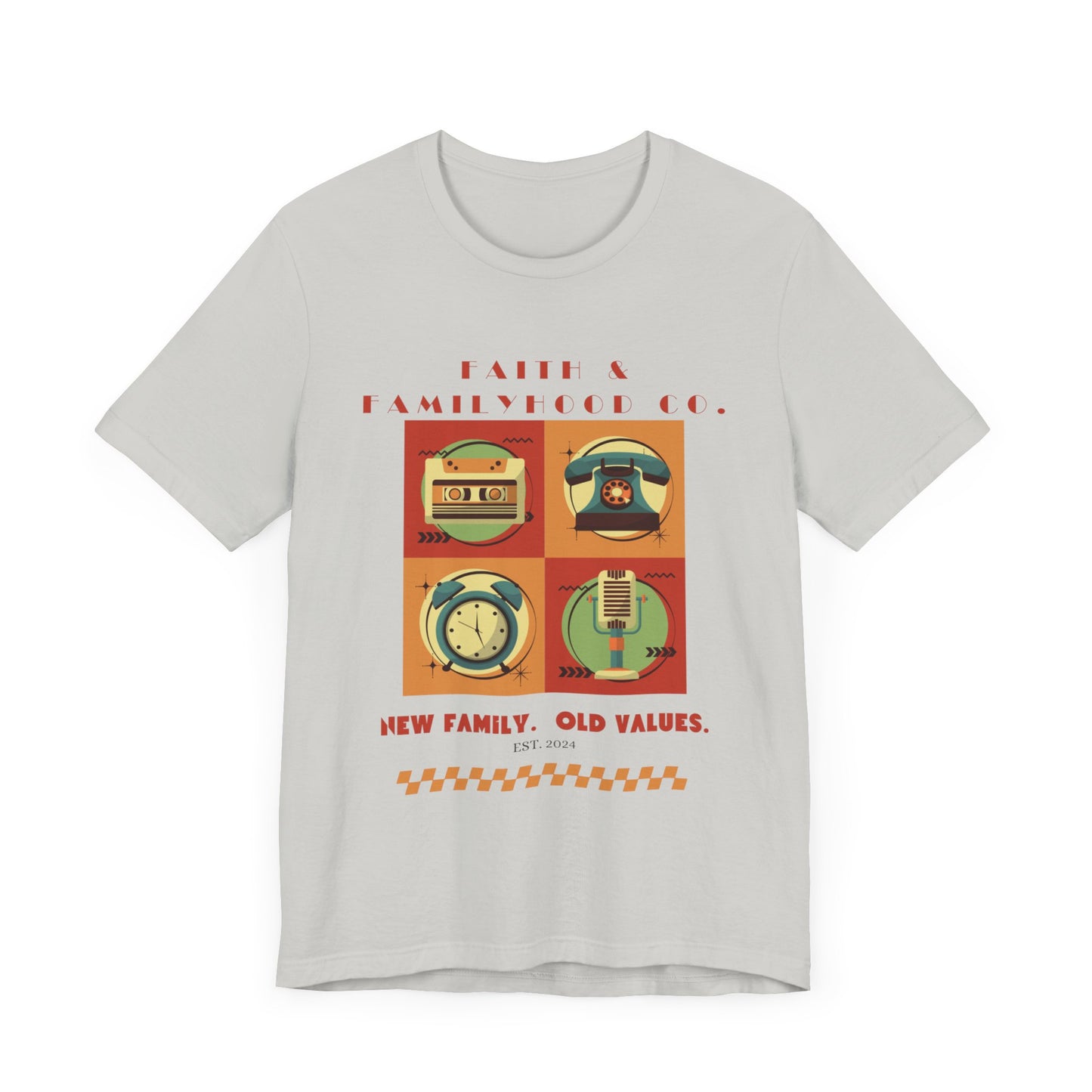 Retro Tech Tee - Nostalgic Style Meets Modern Familyhood