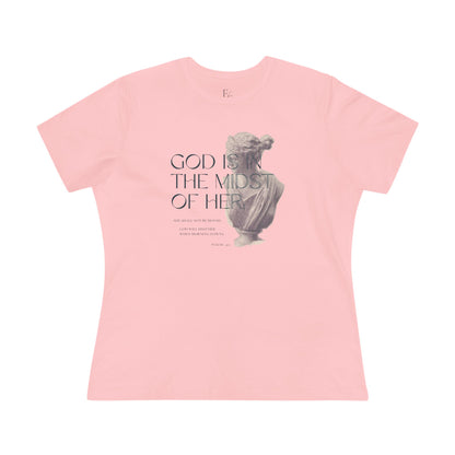 Christian T Shirts for Women | God is in the Midst Women's Tee - Faith and Familyhood Co.