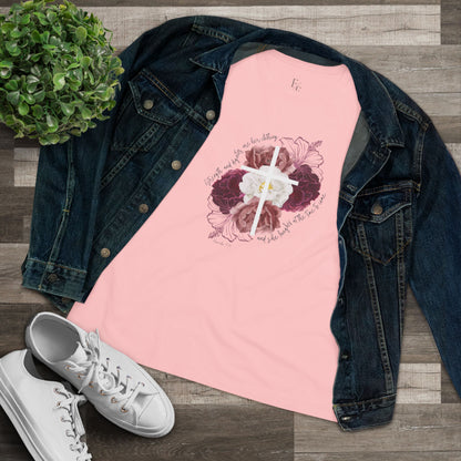 Cross Shirt for Women| Faith Blossoms Tee - Faith & Familyhood Co.