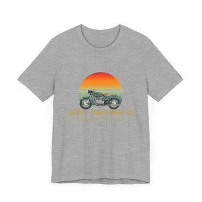 Motorcycle Shirts | Ride the Horizon Tee - Faith & Familyhood Co.