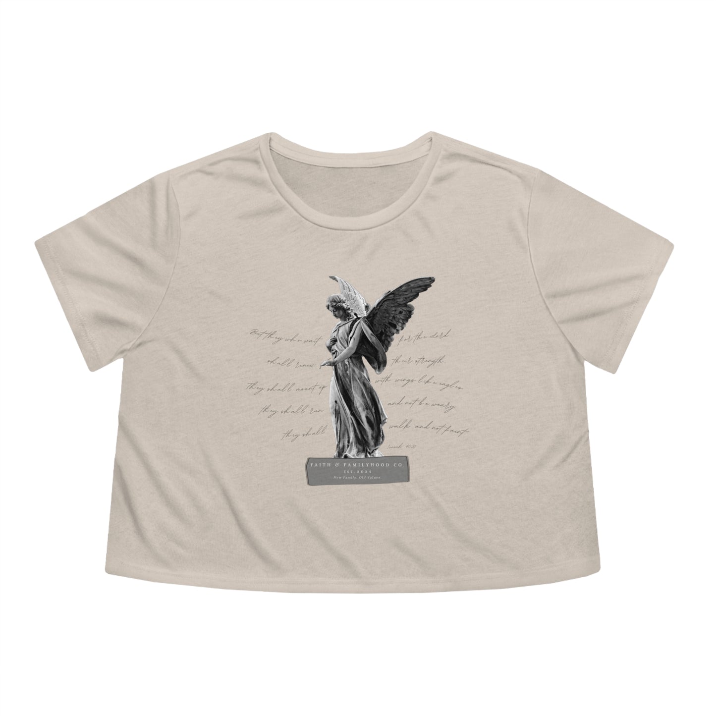 Guardian Angel T-Shirt | Heavenly Protection Crop Top - Faith & Familyhood Co.