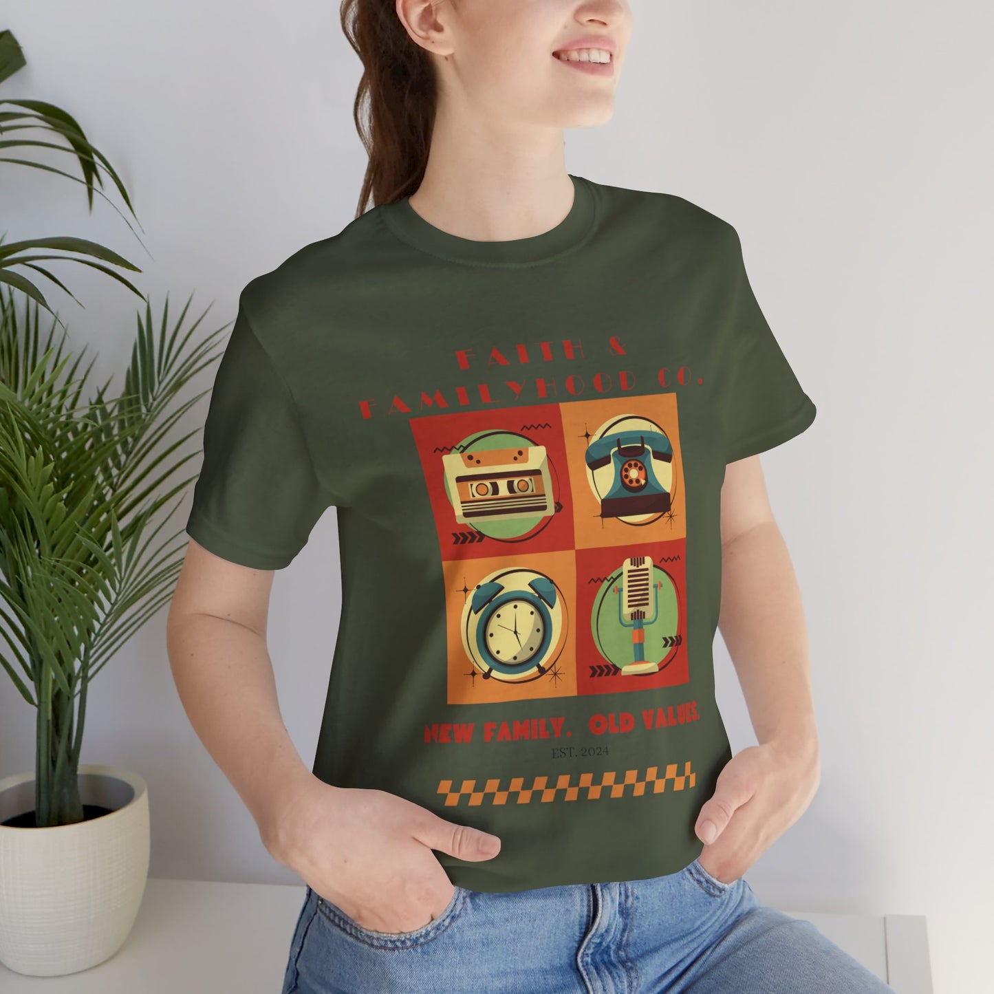 Retro Tech Tee - Nostalgic Style Meets Modern Familyhood