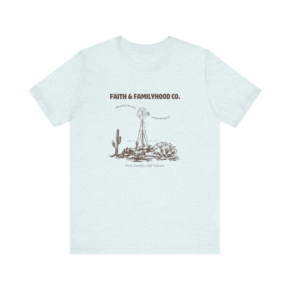 A vintage t-shirt with a faded graphic of a classic Western movie scene, capturing the nostalgia of a bygone era.