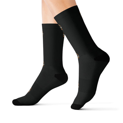 Christian socks with a bold anchor design, perfect for workouts and everyday wear.