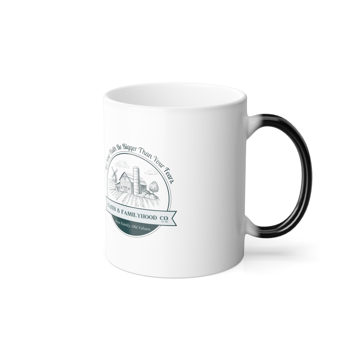 Mountain of Faith Color-Changing Mug - Triumph Over Fear