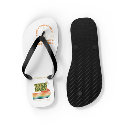 Sunset Stripes Flip Flops