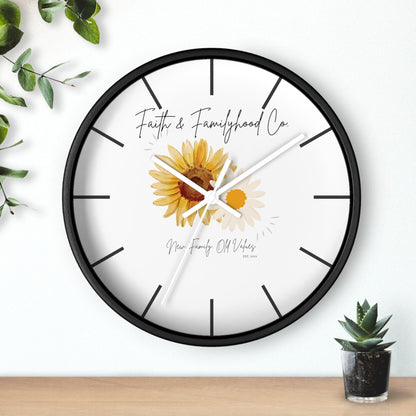 Sunlit Serenity Clock - Time in Bloom