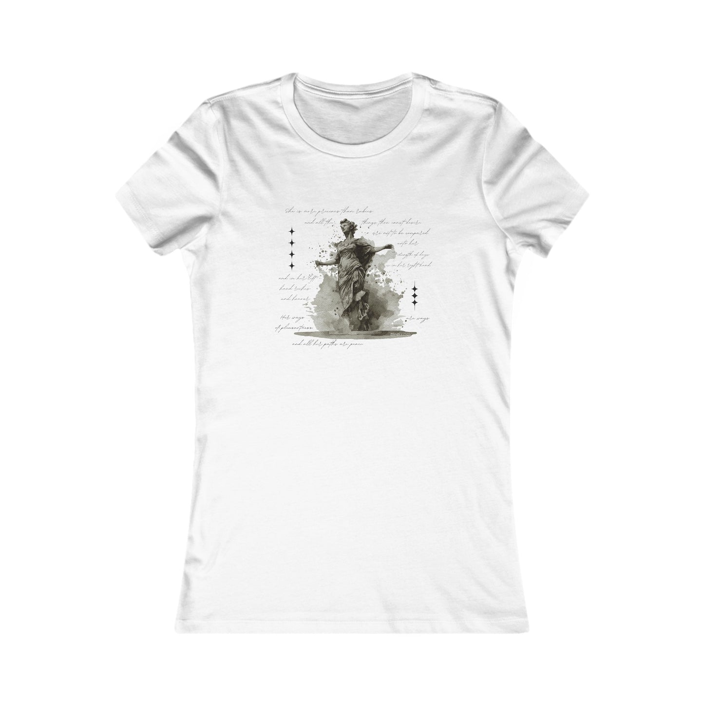 Slim Fit T Shirts Women's | Graceful Strength Women's Tee - Faith and Familyhood Co.