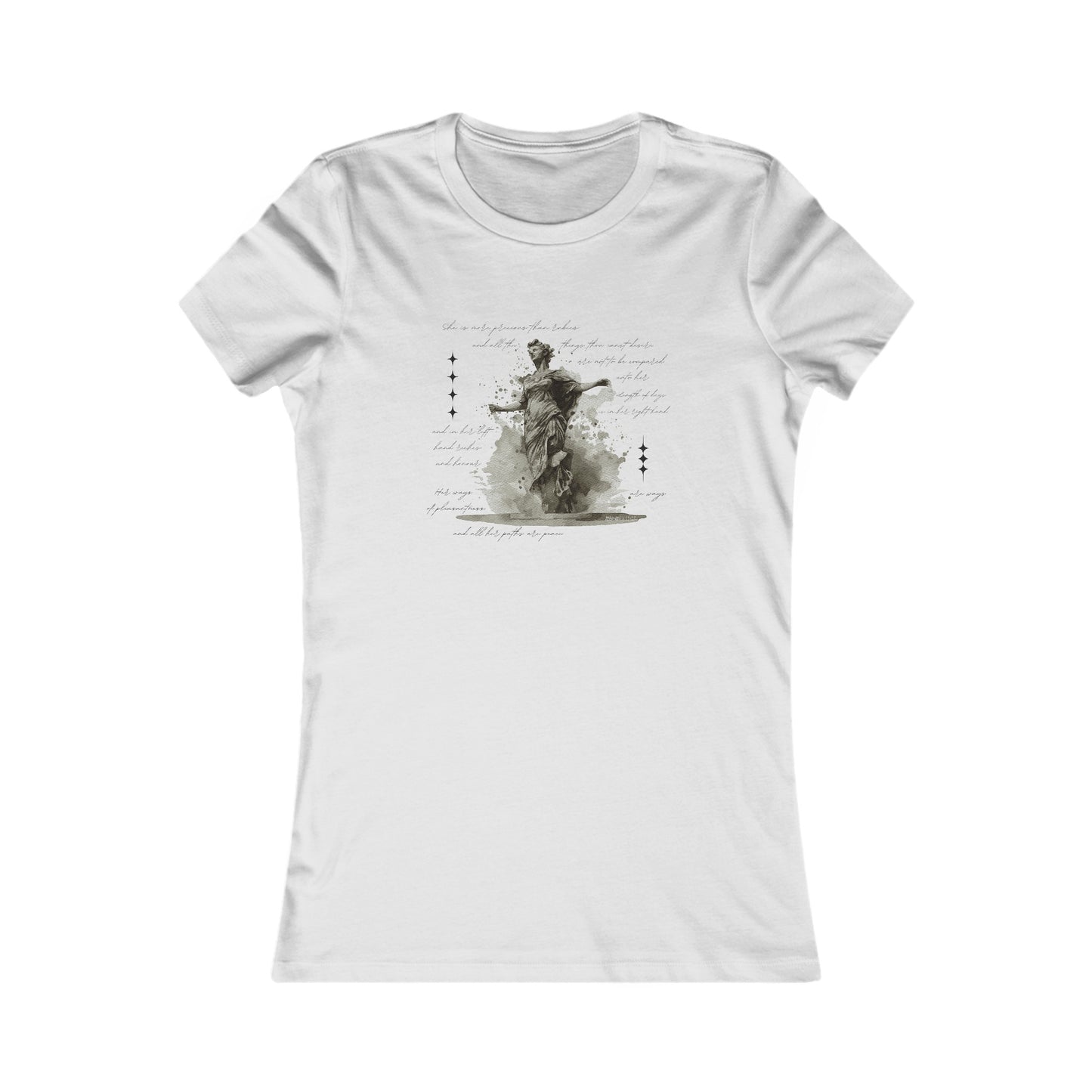 Slim Fit T Shirts Women's | Graceful Strength Women's Tee - Faith and Familyhood Co.