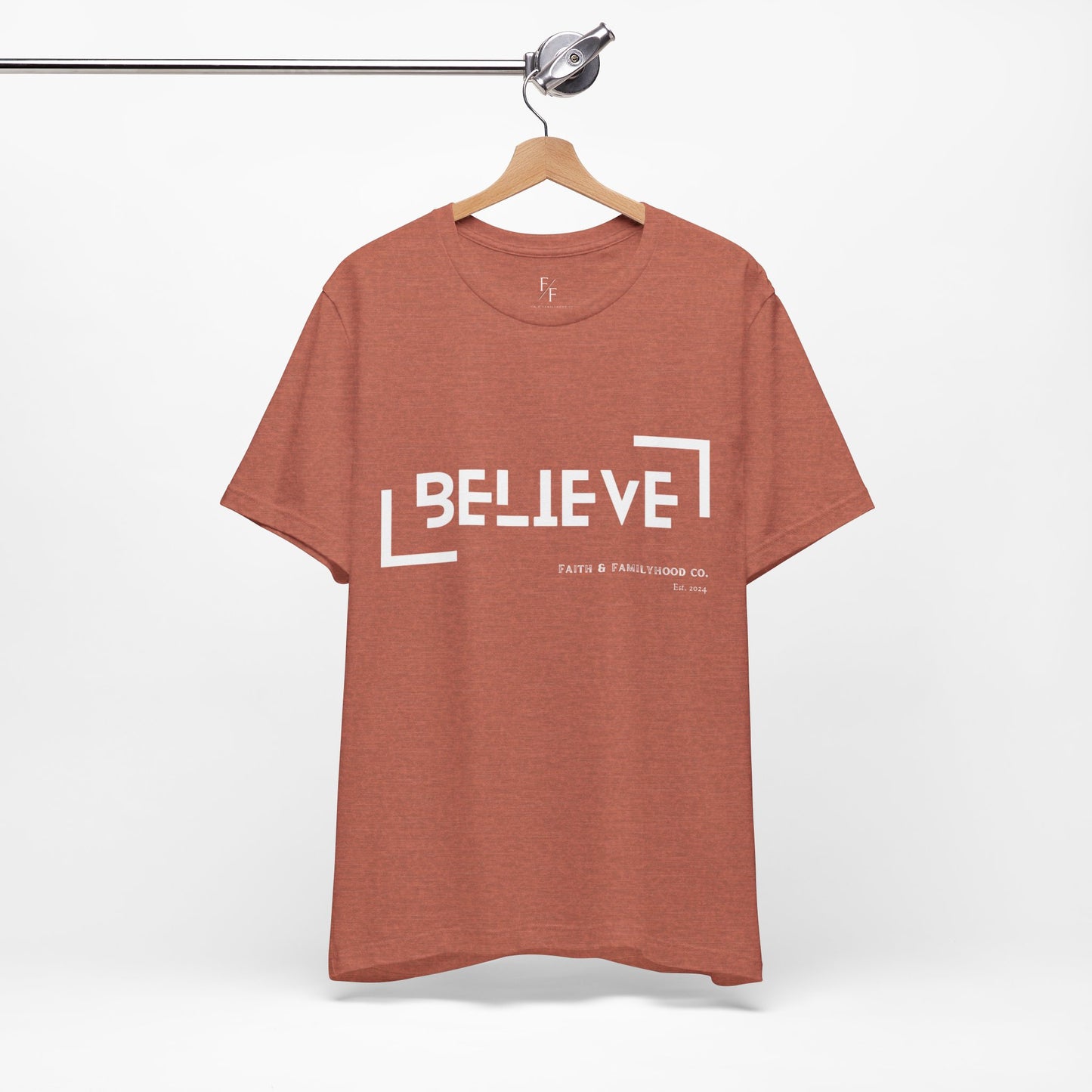 Believe Shirt | Faith in Monochrome Tee - Faith & Familyhood Co.