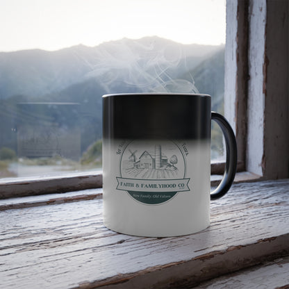 Mountain of Faith Color-Changing Mug - Triumph Over Fear