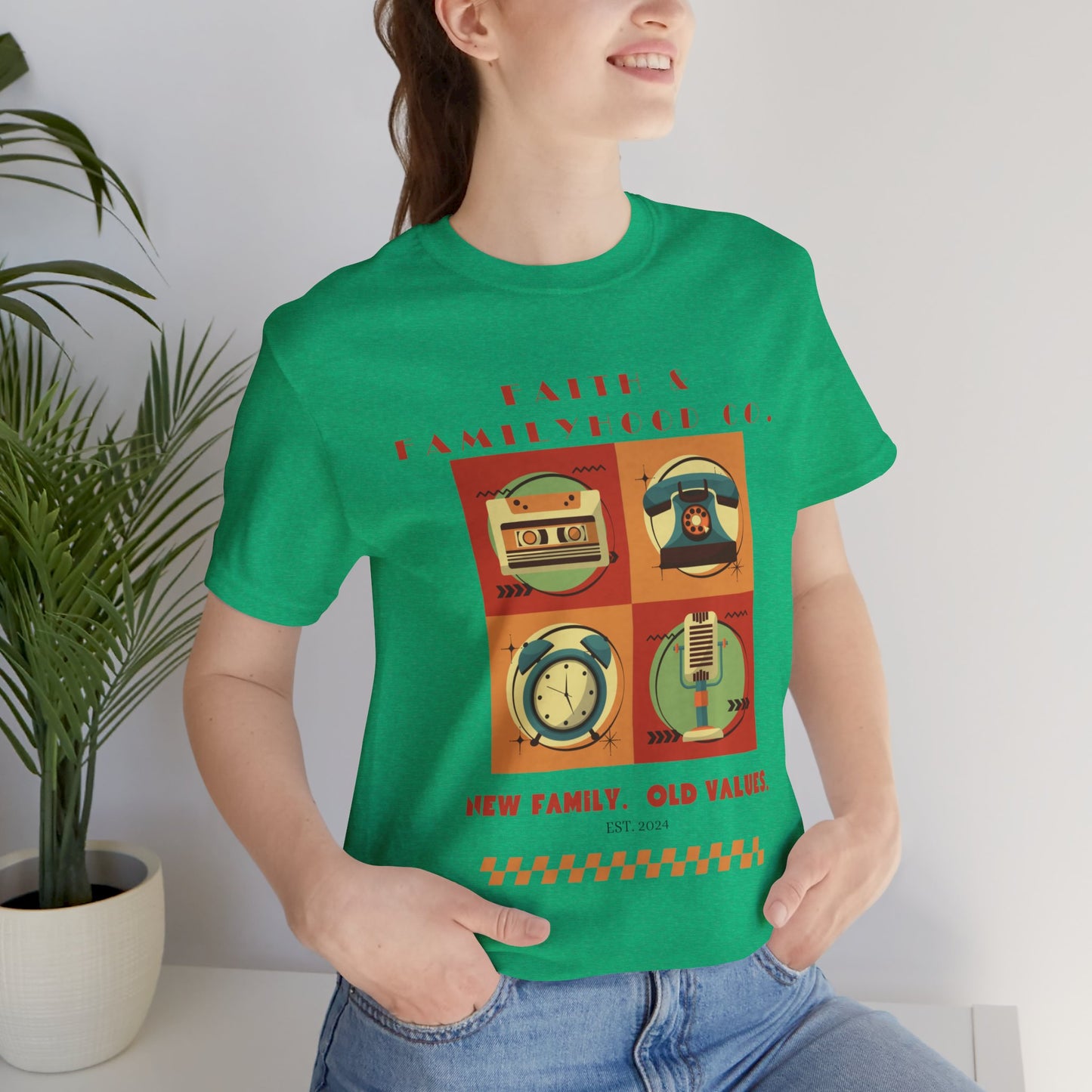 Retro Tech Tee - Nostalgic Style Meets Modern Familyhood