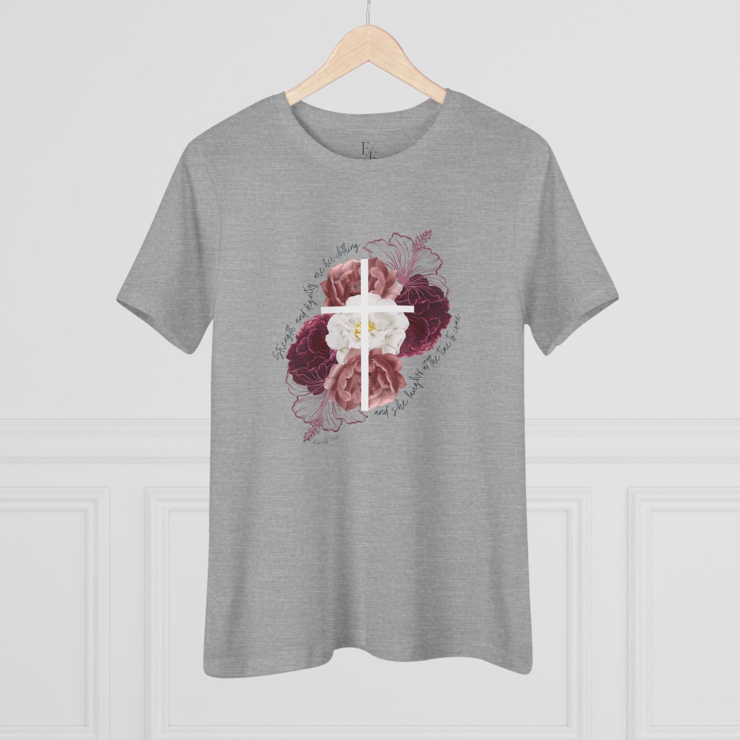 Cross Shirt for Women| Faith Blossoms Tee - Faith & Familyhood Co.