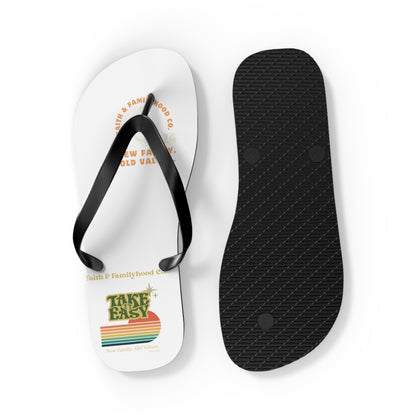 Sunset Stripes Flip Flops