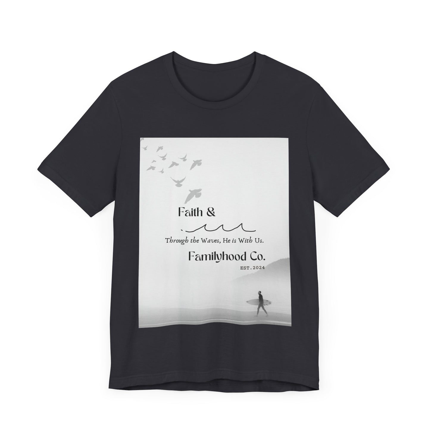 Faith Shirts | Serene Surfer Tee | Embodying Faith - Faith & Familyhood Co.