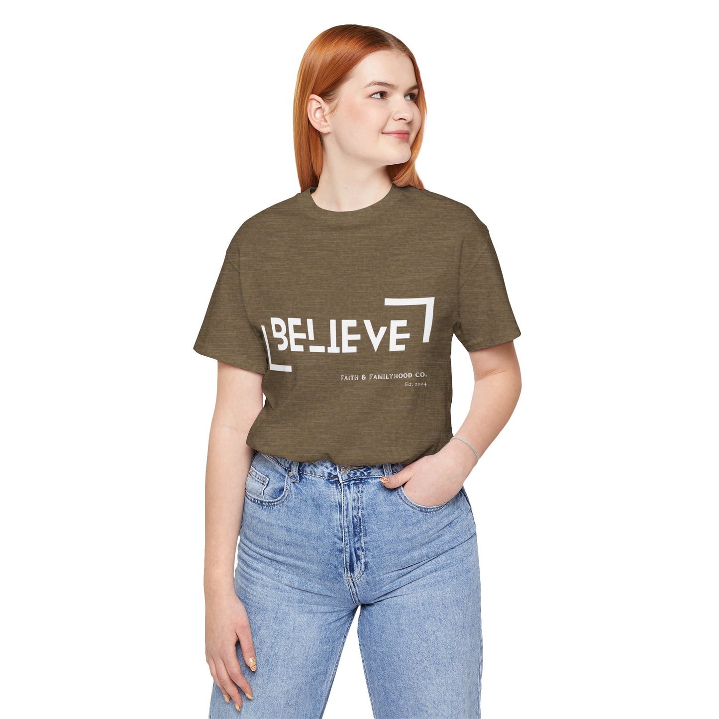 Believe Shirt | Faith in Monochrome Tee - Faith & Familyhood Co.