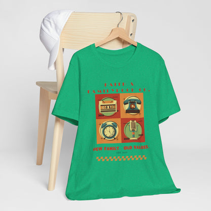 Retro Tech Tee - Nostalgic Style Meets Modern Familyhood