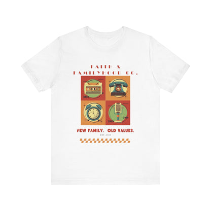 Retro Tech Tee - Nostalgic Style Meets Modern Familyhood