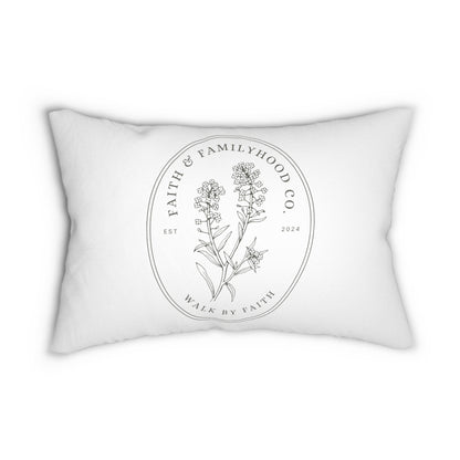 Flora of Faith Lumbar Pillow - Nurture & Nature's Embrace