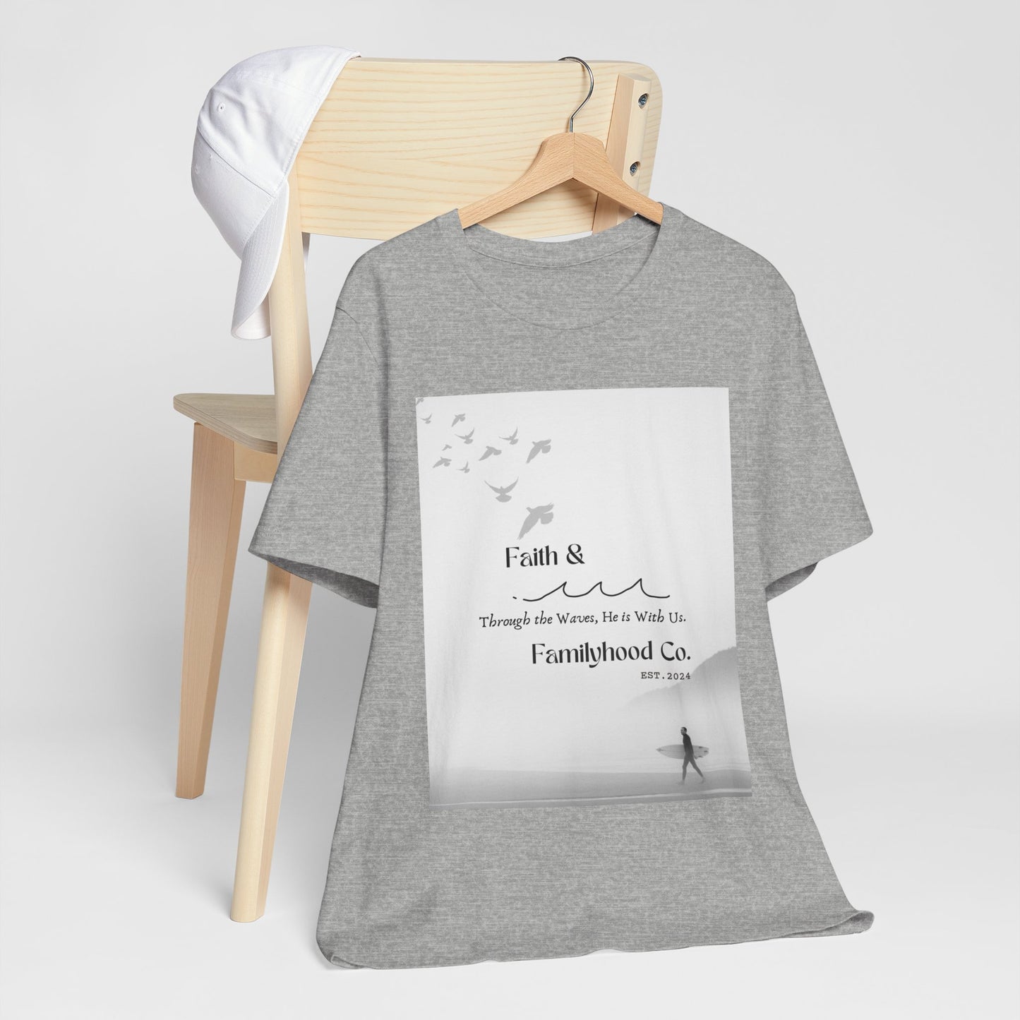 Faith Shirts | Serene Surfer Tee | Embodying Faith - Faith & Familyhood Co.