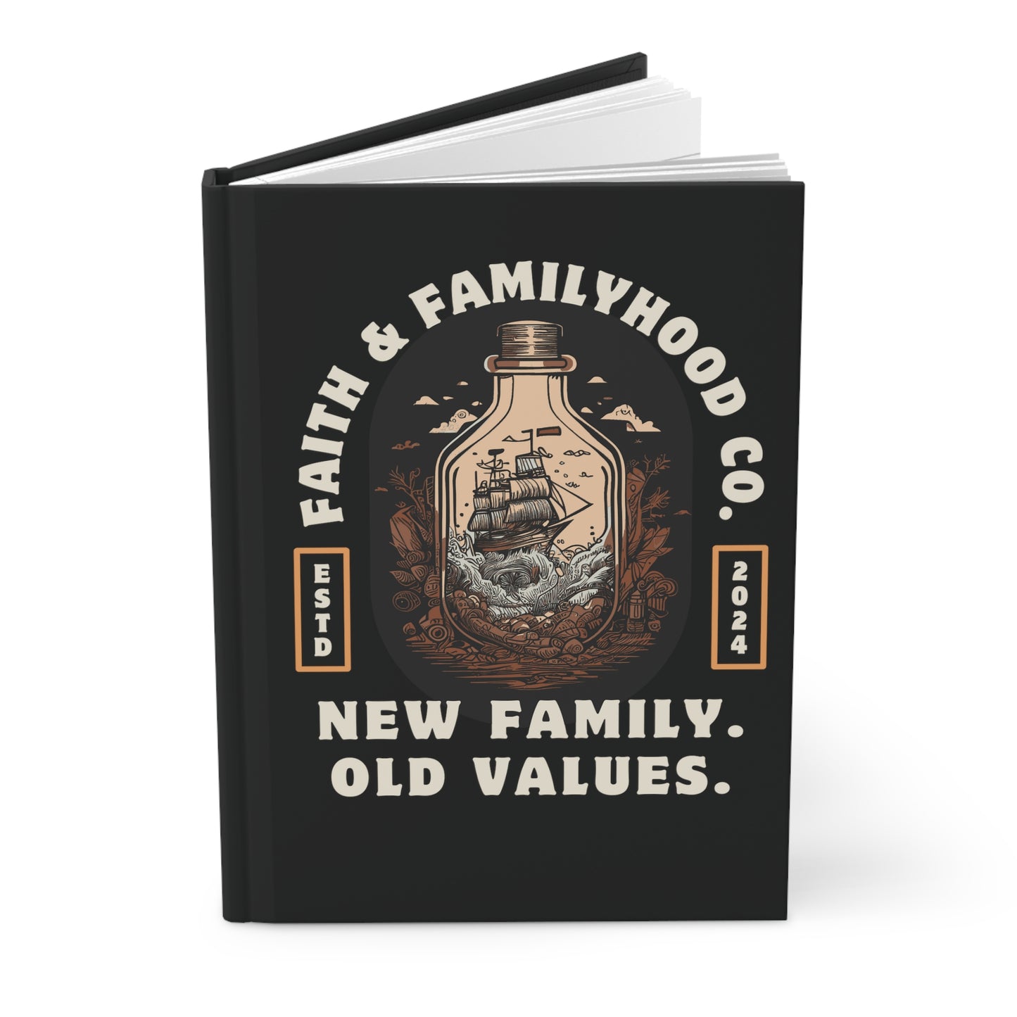 Voyage of Values - Faith & Familyhood Co. Hardcover Journal