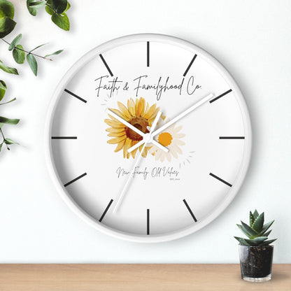 Sunlit Serenity Clock - Time in Bloom