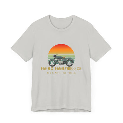 Motorcycle Shirts | Ride the Horizon Tee - Faith & Familyhood Co.