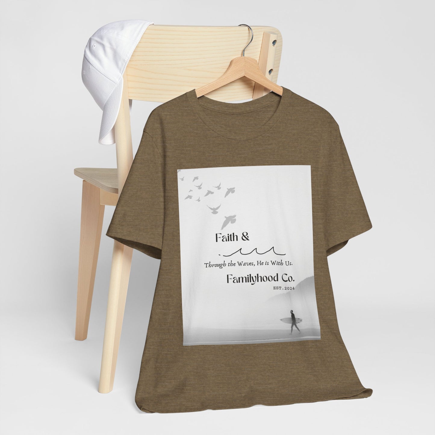 Faith Shirts | Serene Surfer Tee | Embodying Faith - Faith & Familyhood Co.