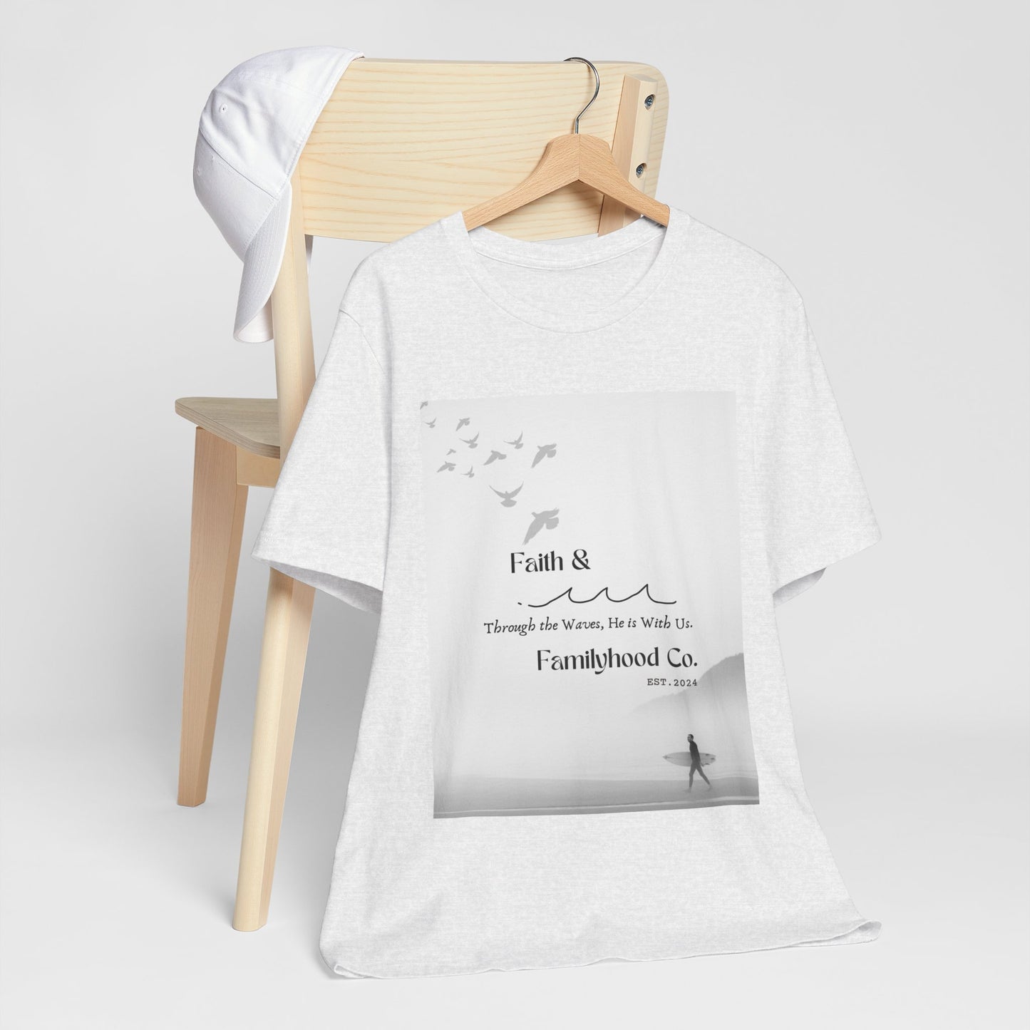 Faith Shirts | Serene Surfer Tee | Embodying Faith - Faith & Familyhood Co.