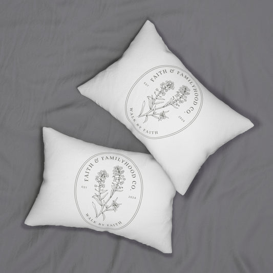 Flora of Faith Lumbar Pillow - Nurture & Nature's Embrace