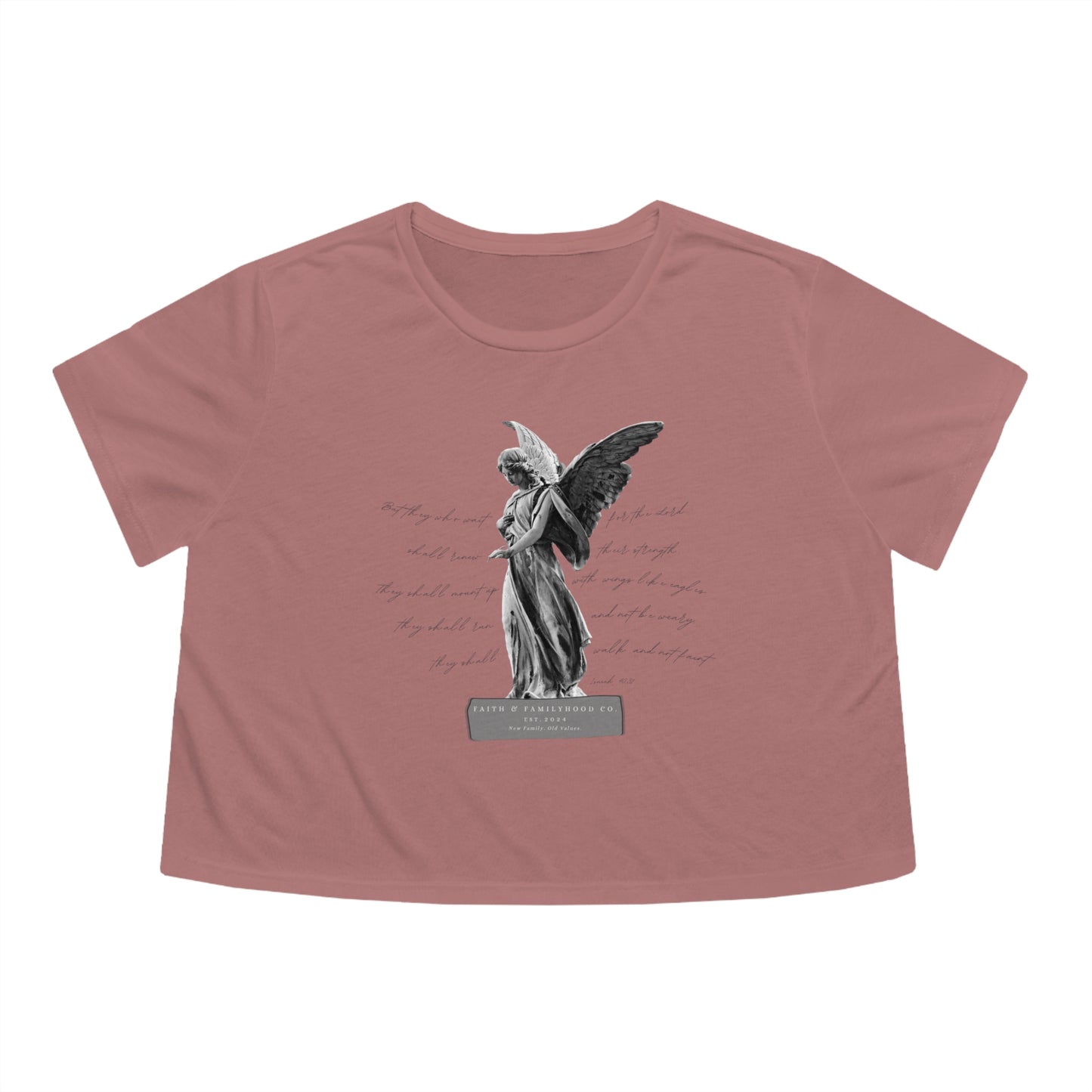 Guardian Angel T-Shirt | Heavenly Protection Crop Top - Faith & Familyhood Co.