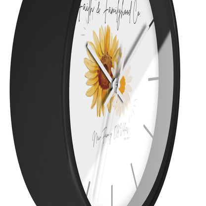 Sunlit Serenity Clock - Time in Bloom