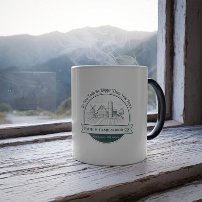 Mountain of Faith Color-Changing Mug - Triumph Over Fear