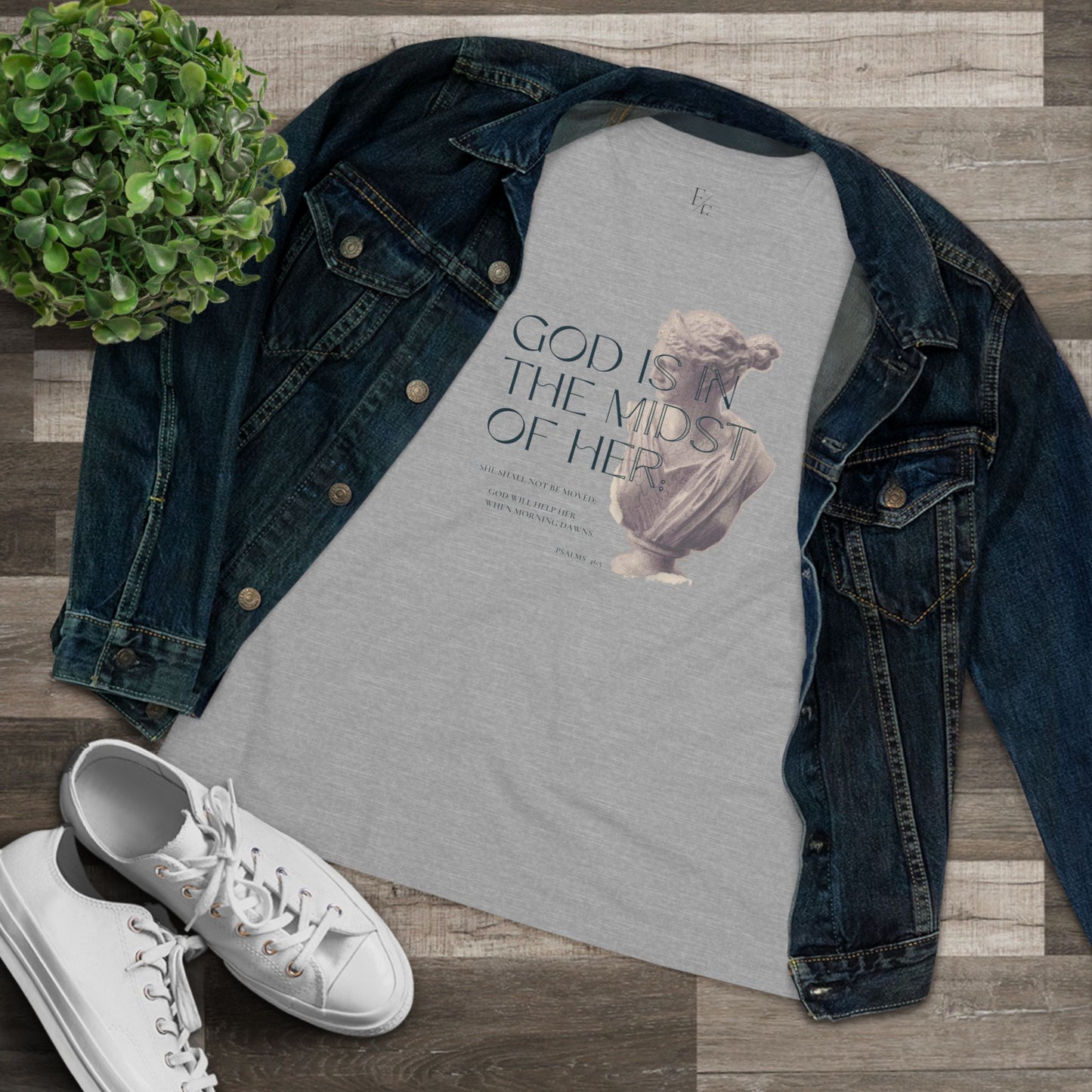 Christian T Shirts for Women | God is in the Midst Women's Tee - Faith and Familyhood Co.