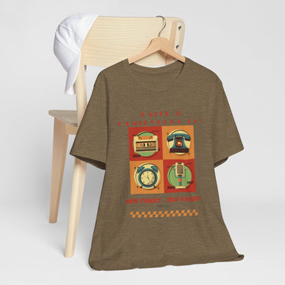 Retro Tech Tee - Nostalgic Style Meets Modern Familyhood