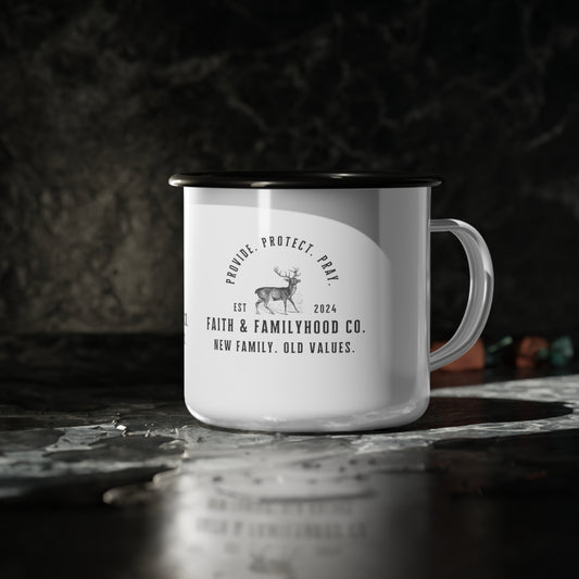 Outdoor Legacy Enamel Mug - Wilderness Brew Companion