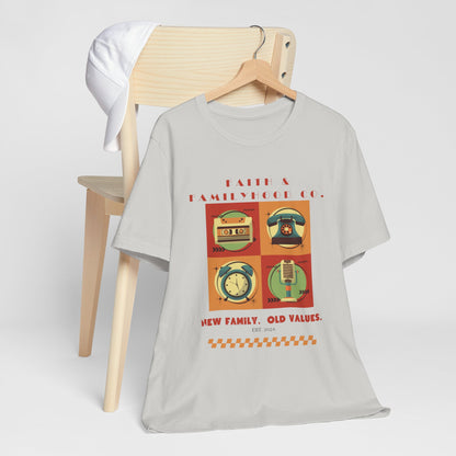 Retro Tech Tee - Nostalgic Style Meets Modern Familyhood