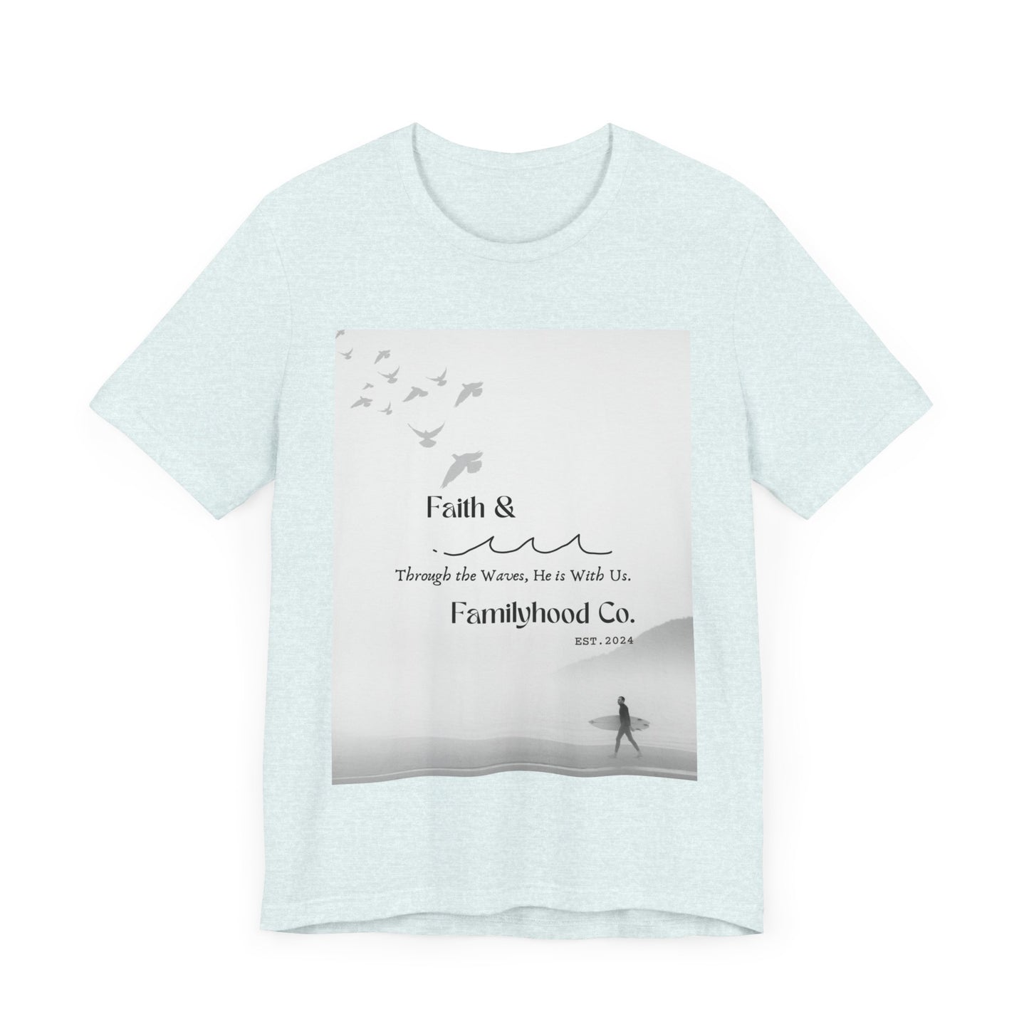 Faith Shirts | Serene Surfer Tee | Embodying Faith - Faith & Familyhood Co.