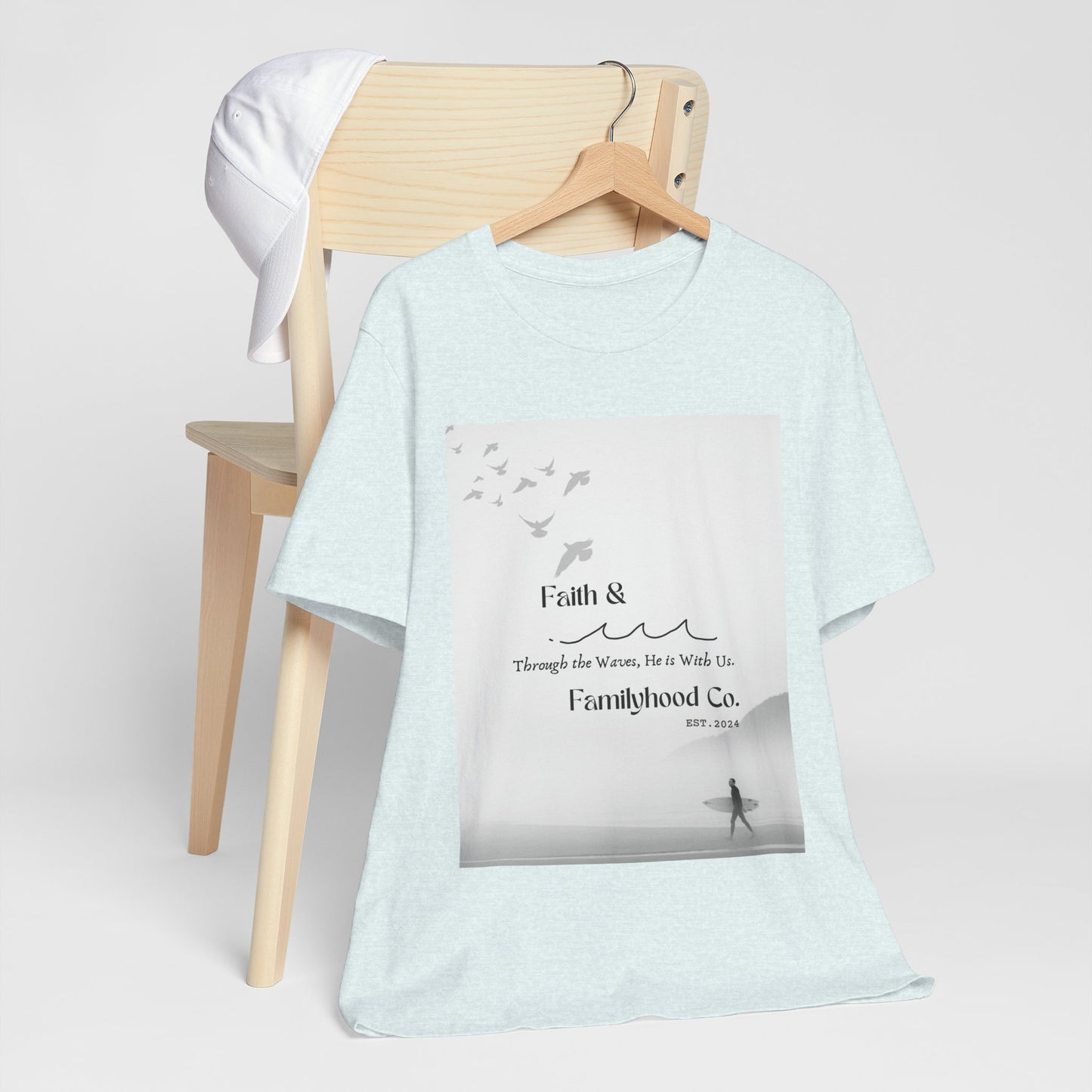 Faith Shirts | Serene Surfer Tee | Embodying Faith - Faith & Familyhood Co.