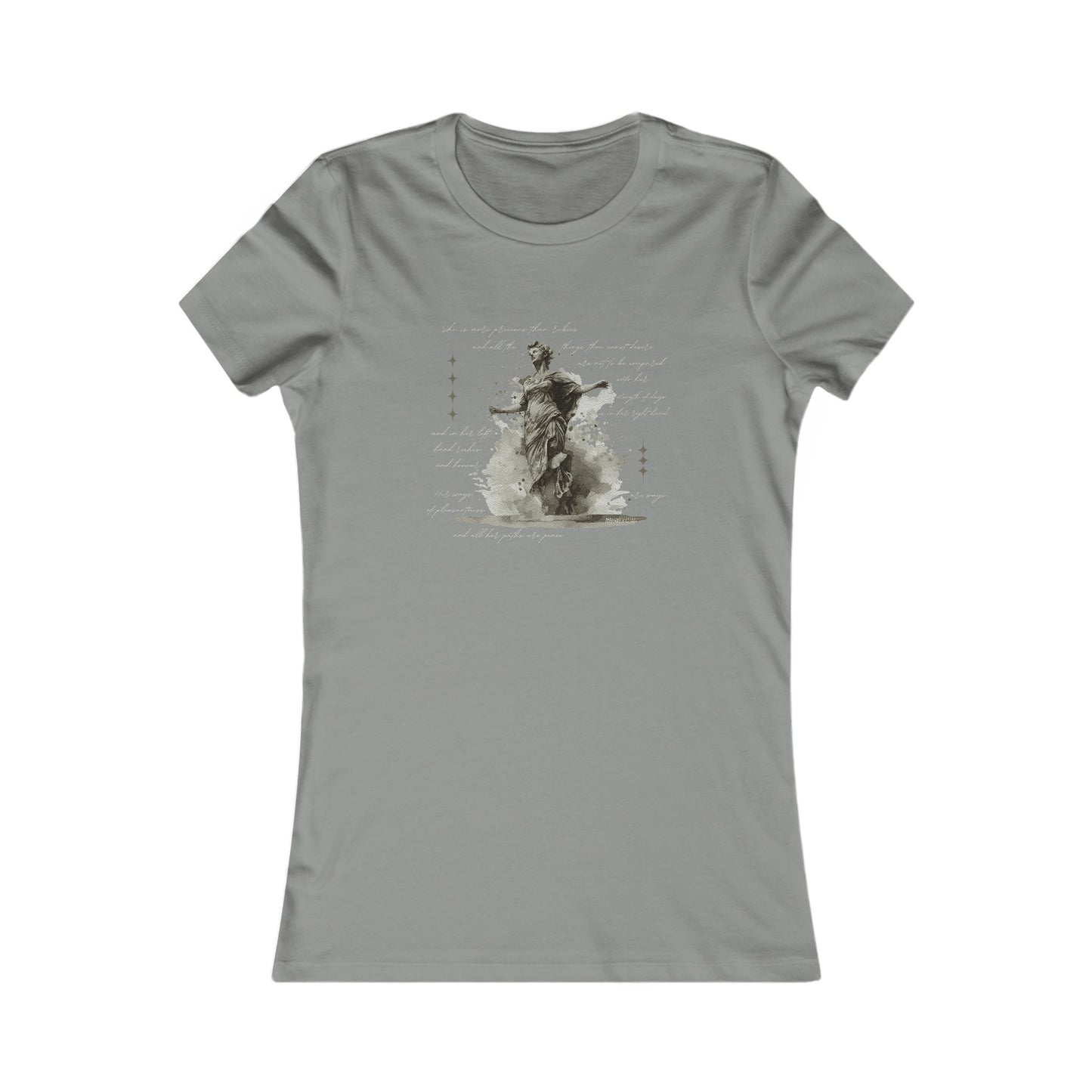 Slim Fit T Shirts Women's | Graceful Strength Women's Tee - Faith and Familyhood Co.